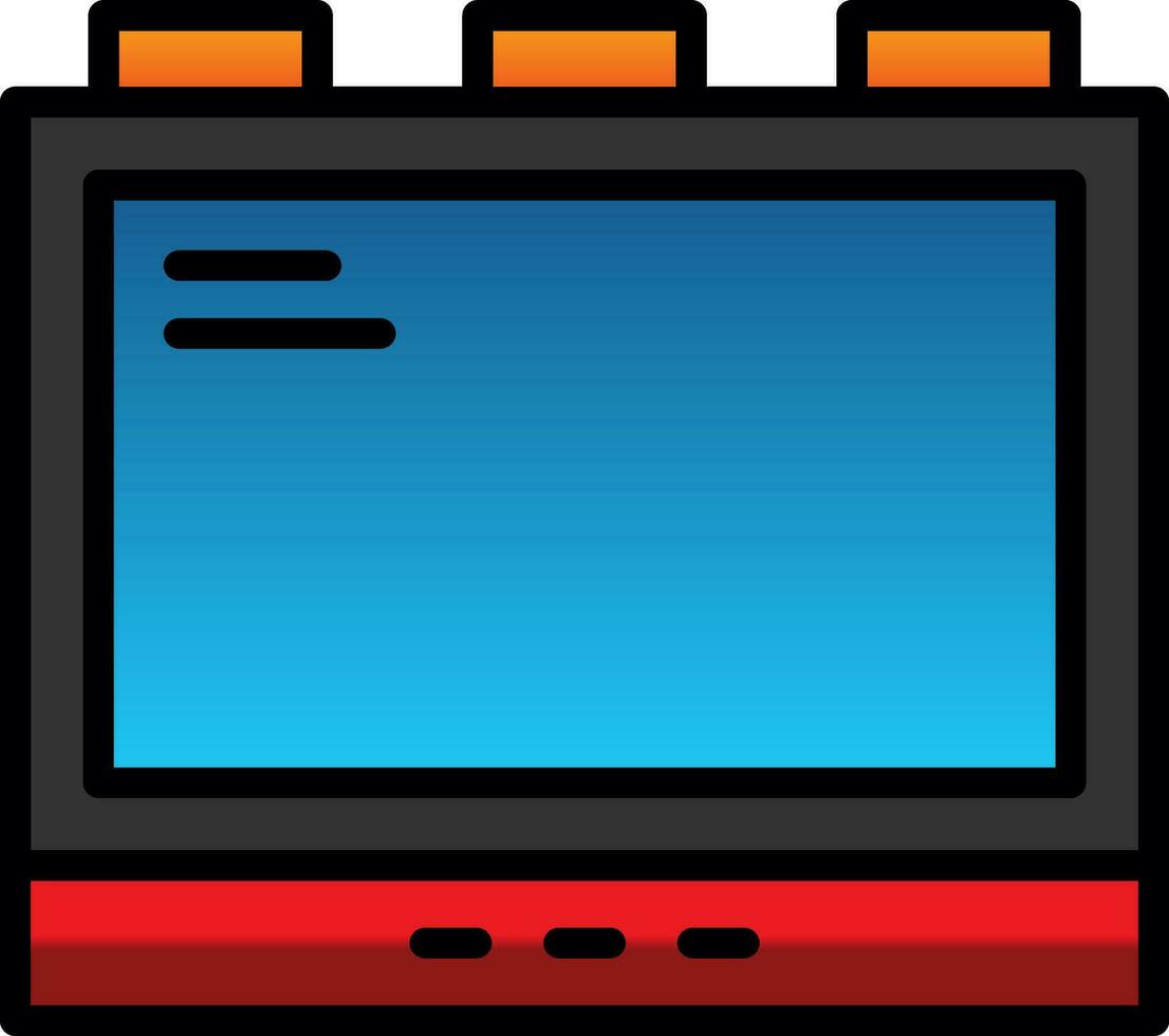 diseño de icono de vector de monitor