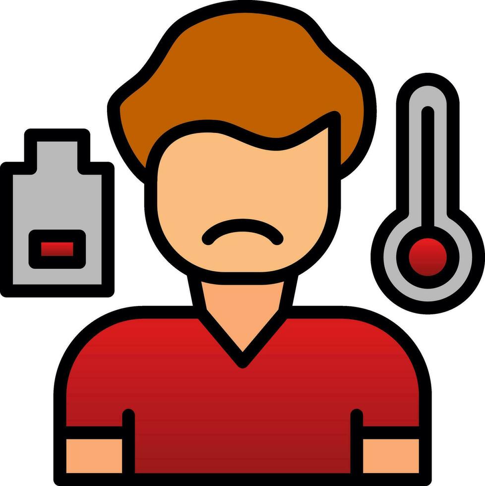 Sick boy Vector Icon Design