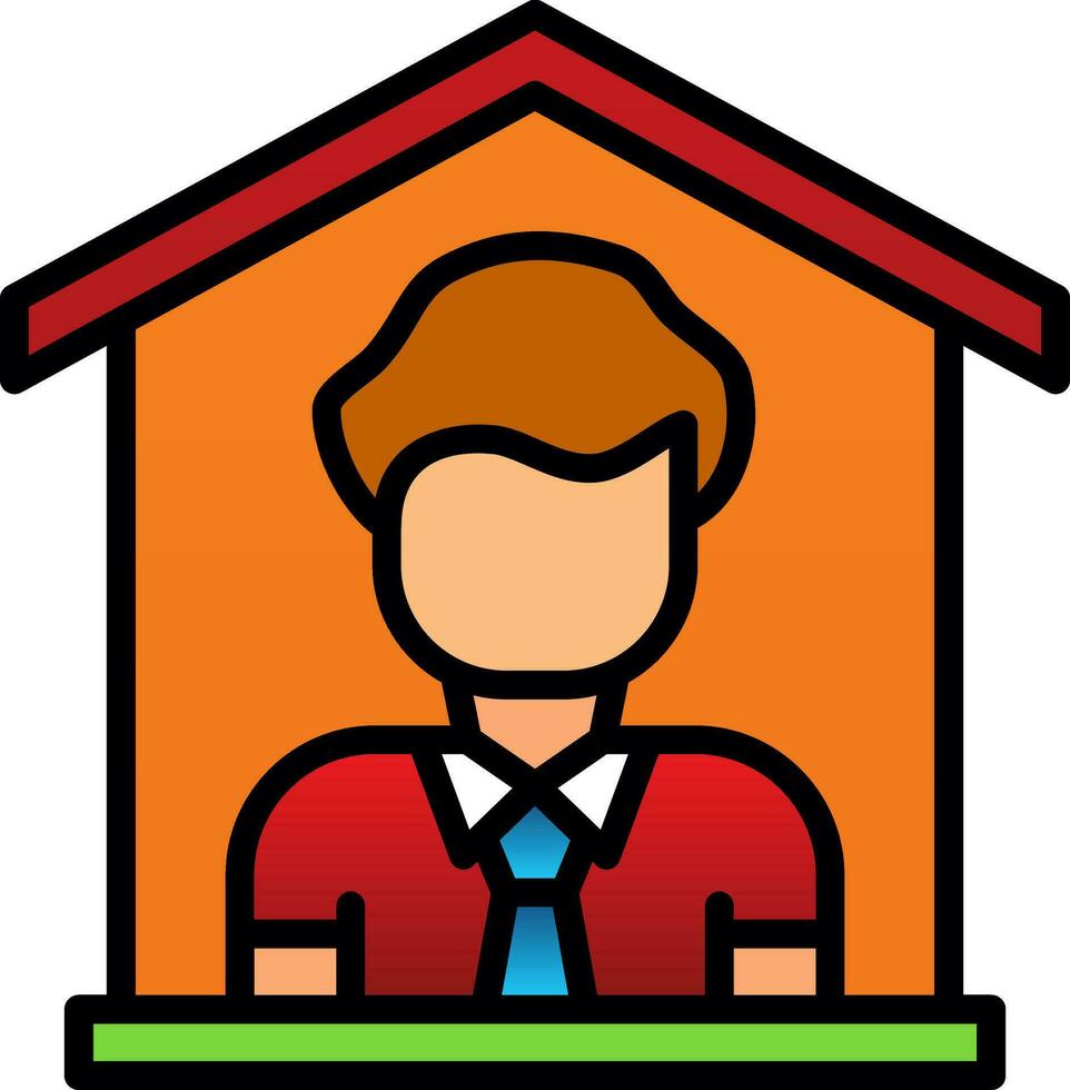 Stay at home Vector Icon Design