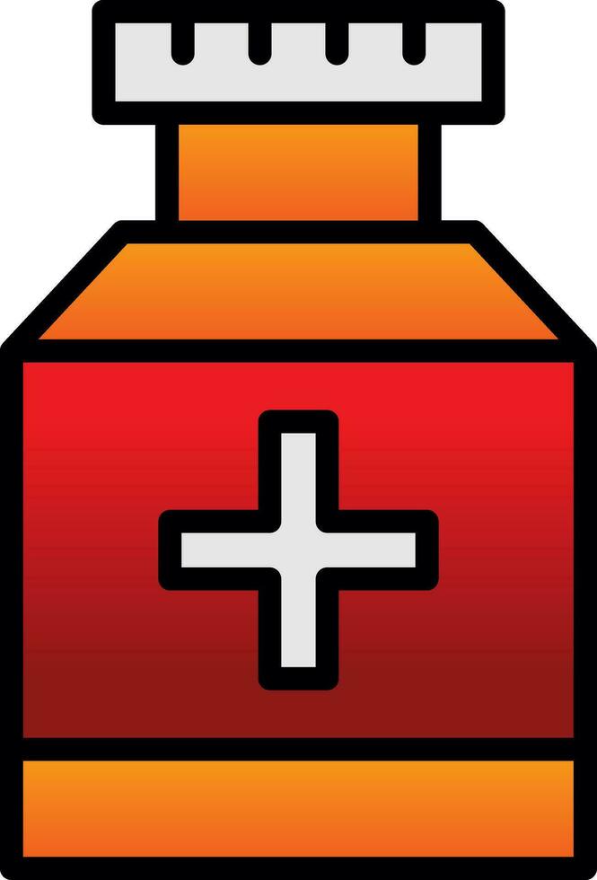 Pill jar Vector Icon Design