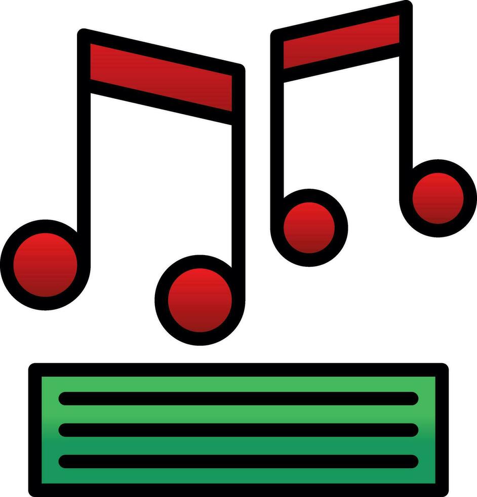 música Nota vector icono diseño