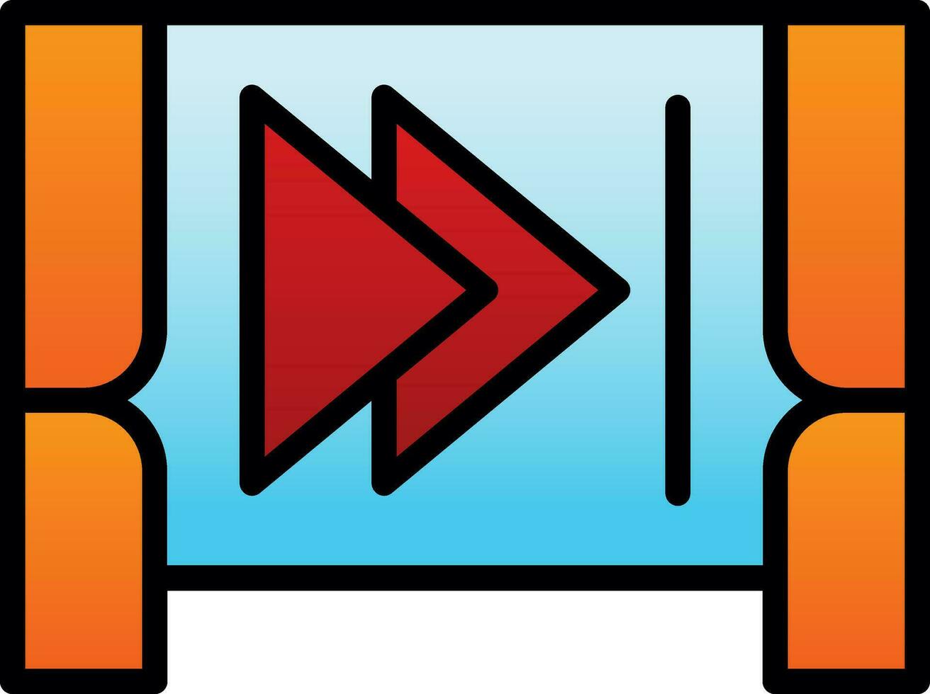 Step forward Vector Icon Design