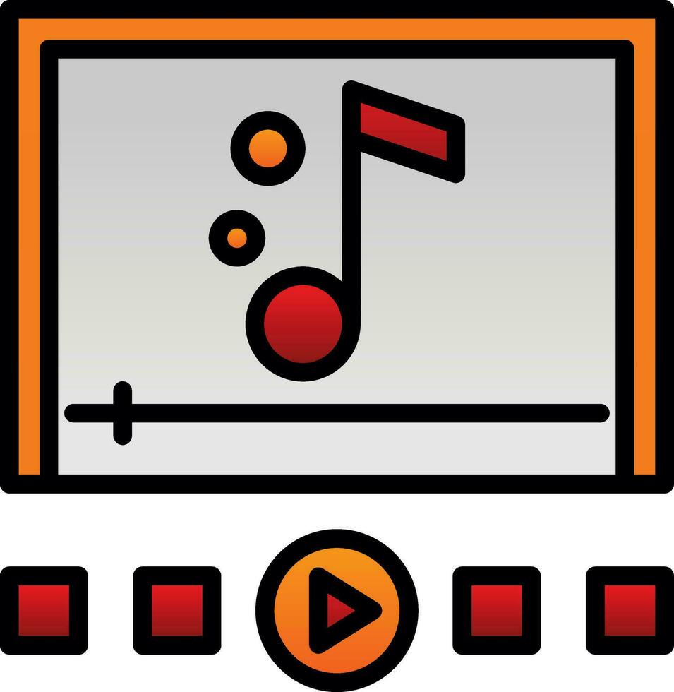 Music player Vector Icon Design