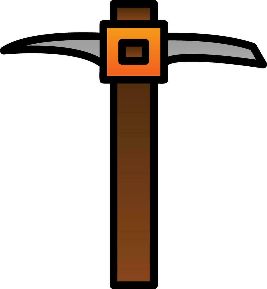 Pickaxe Vector Icon Design