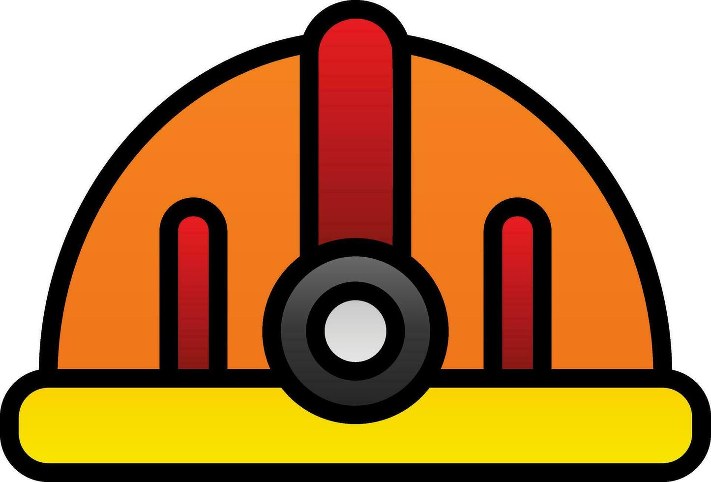 Torch helmet Vector Icon Design