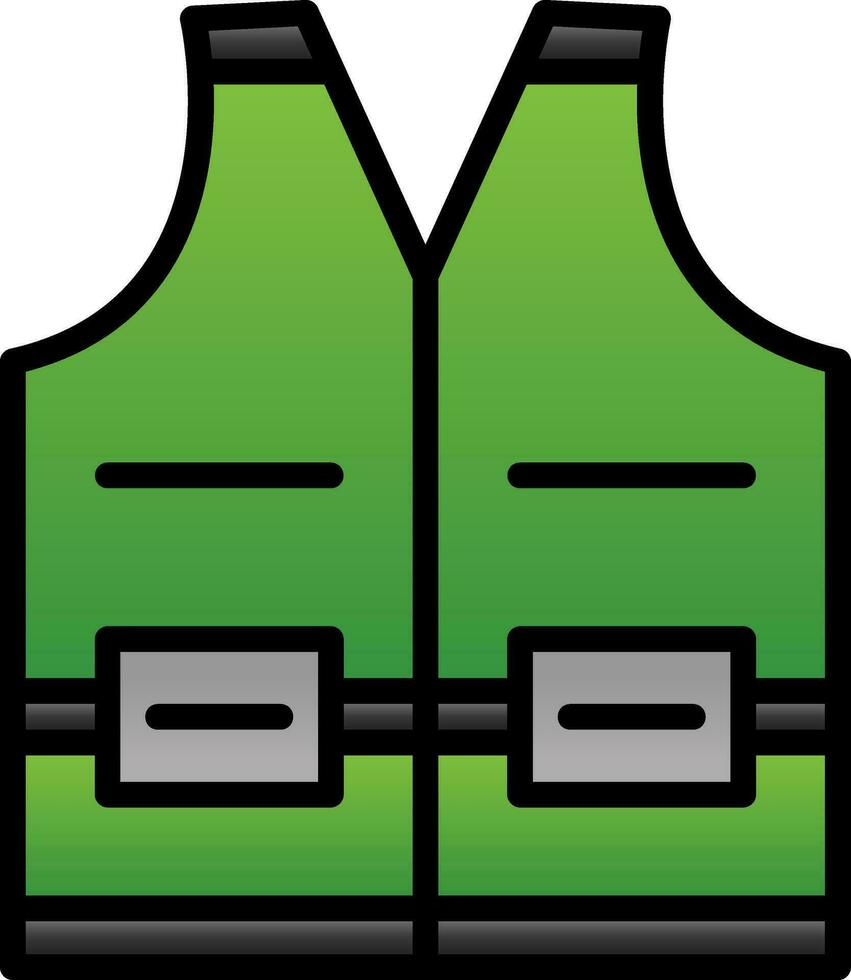 High visibility vest Vector Icon Design