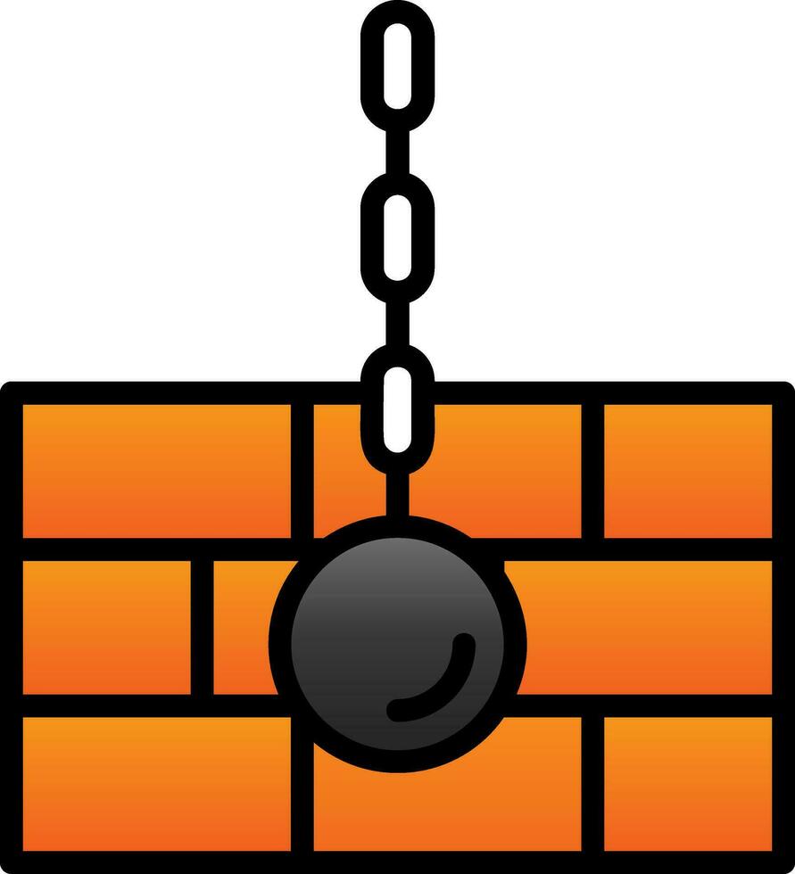 Wrecking ball Vector Icon Design