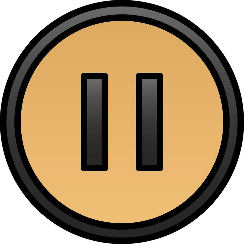 Pause Vector Icon Design