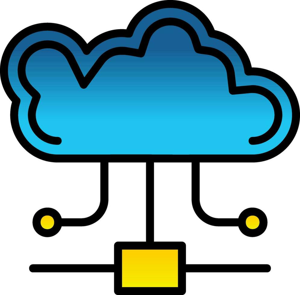 Cloud Computing Vector Icon Design