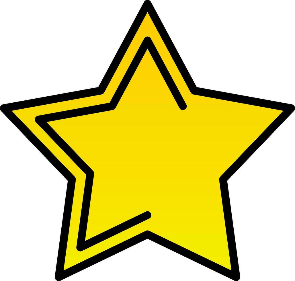 diseño de icono de vector de estrella