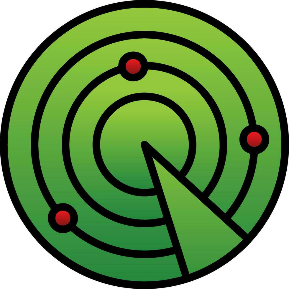 Radar Vector Icon Design