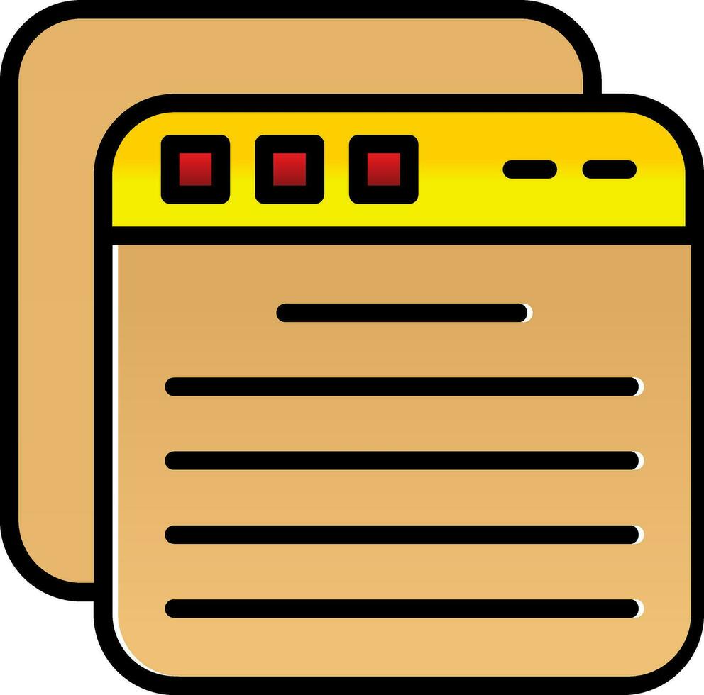 Tabs Vector Icon Design