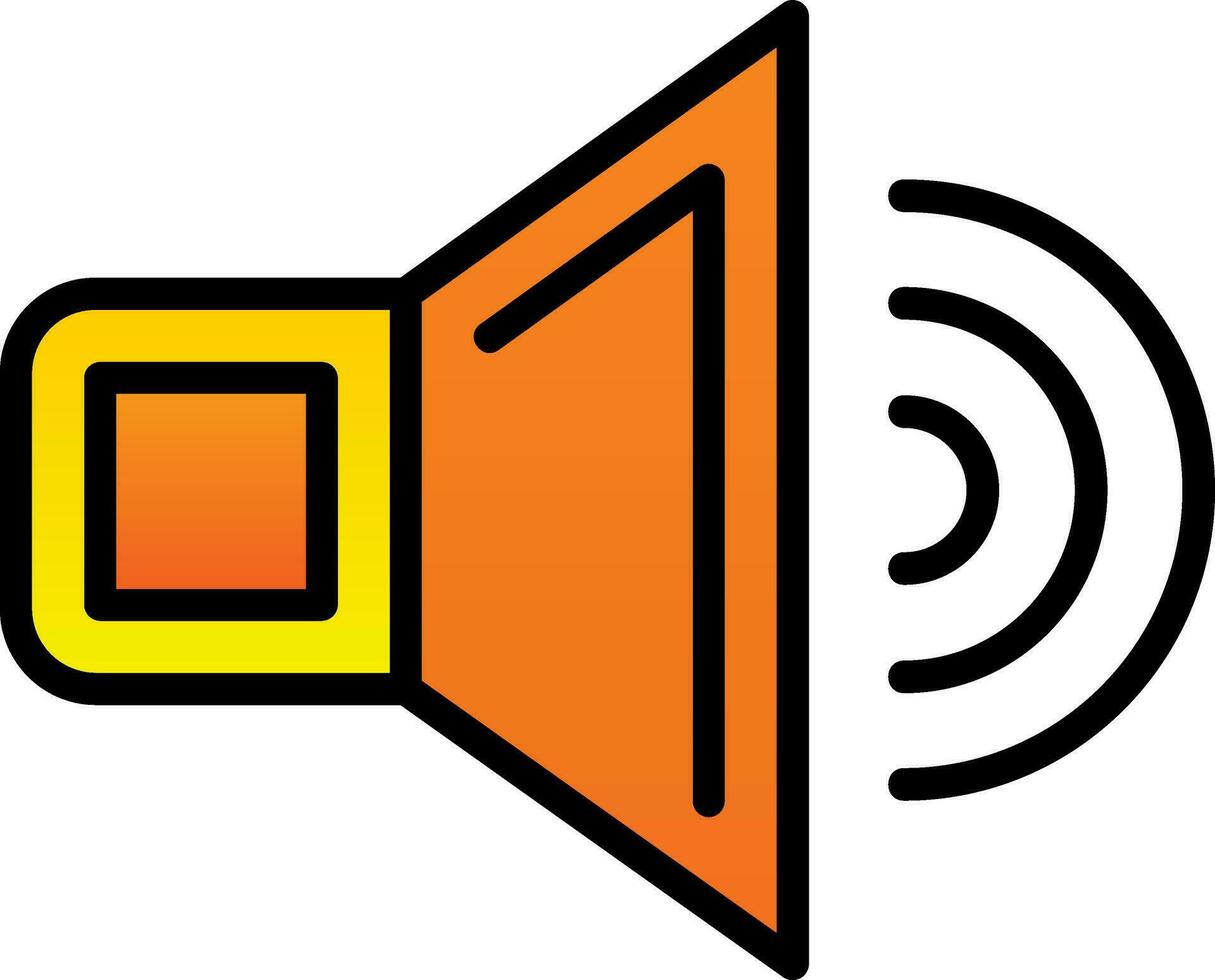 diseño de icono de vector de altavoz