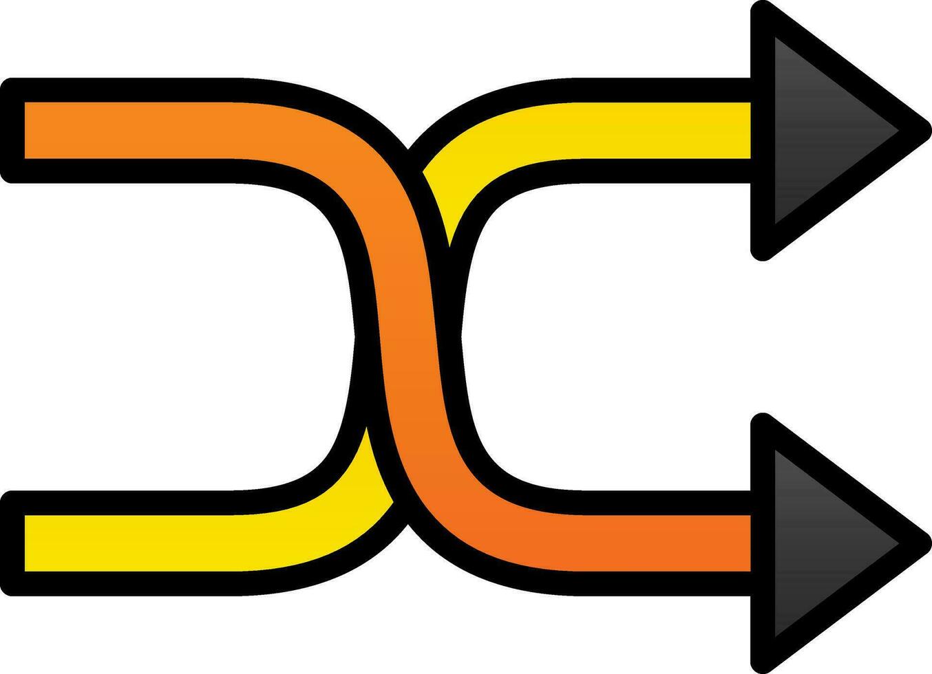 Shuffle Vector Icon Design