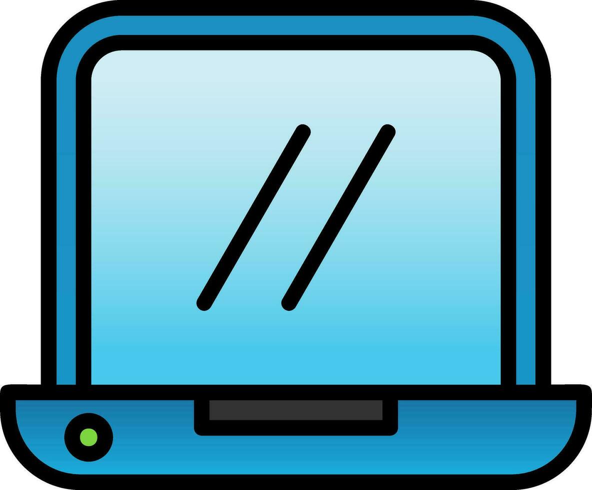 Laptop Vector Icon Design