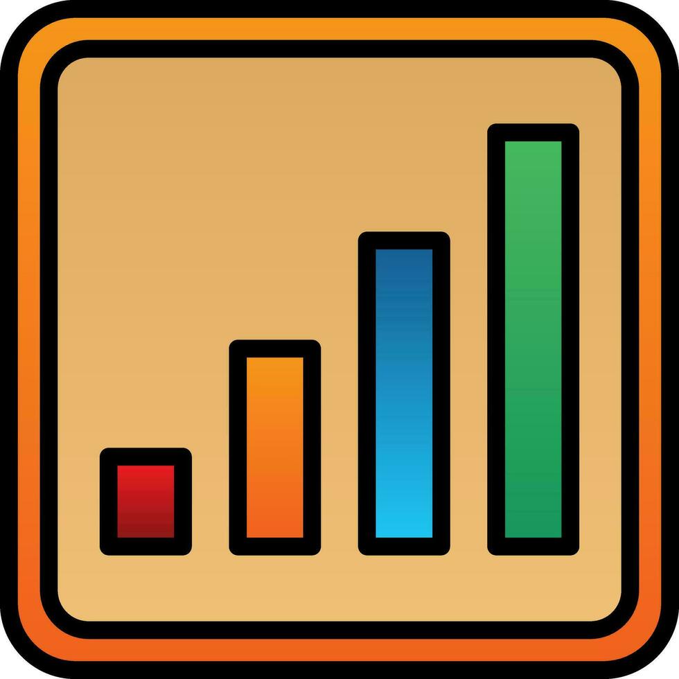 Signal Bars Vector Icon Design