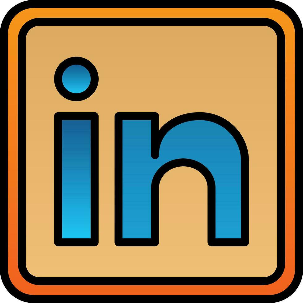 Linkedin Vector Icon Design