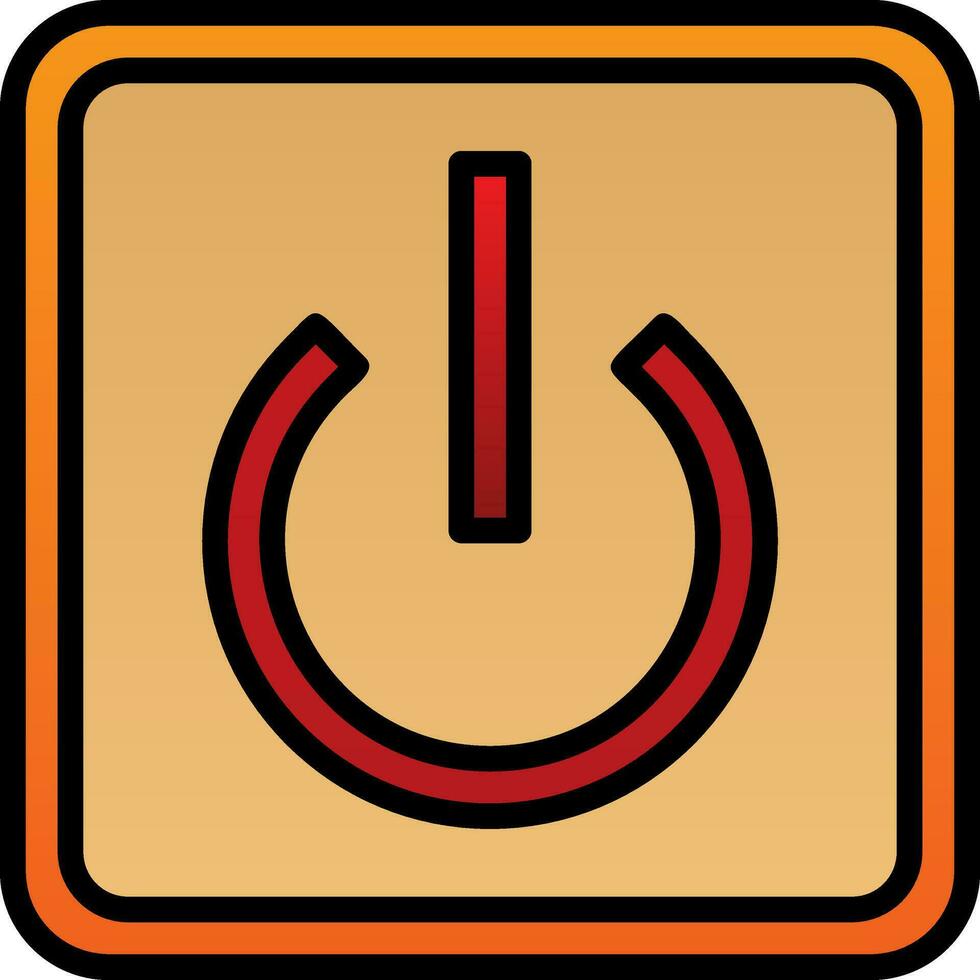 Power Button Off Vector Icon Design