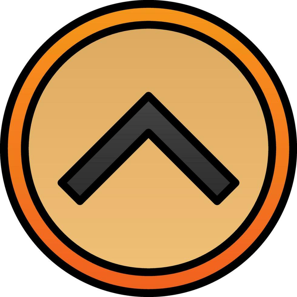 Chevron Up Vector Icon Design