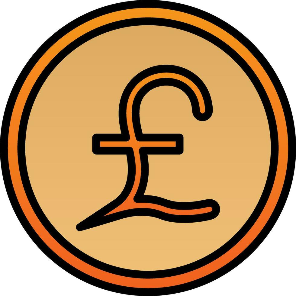 Pound Vector Icon Design