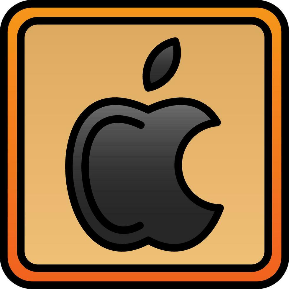 manzana logo vector icono diseño