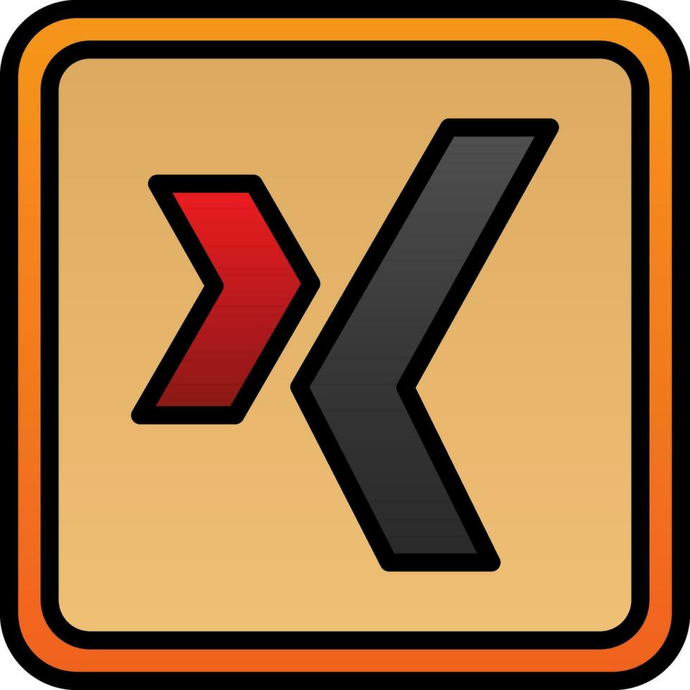 xing logo vector icono diseño