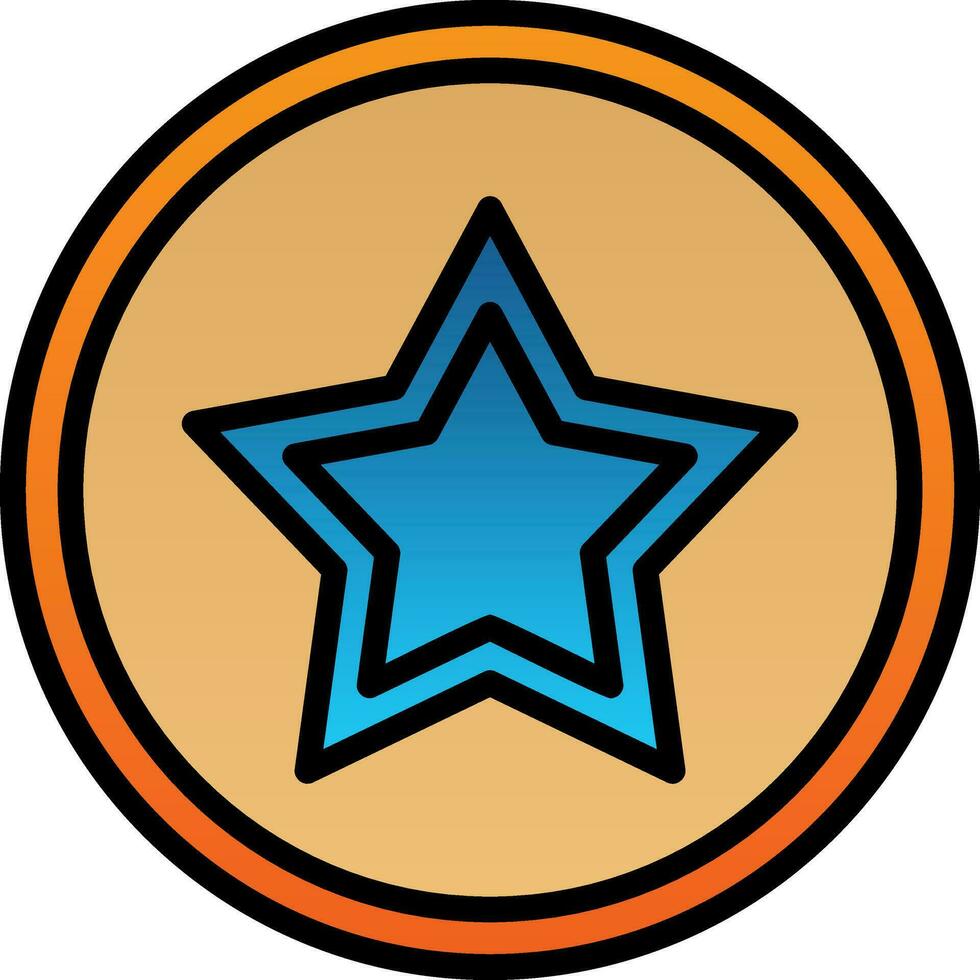 diseño de icono de vector de estrella