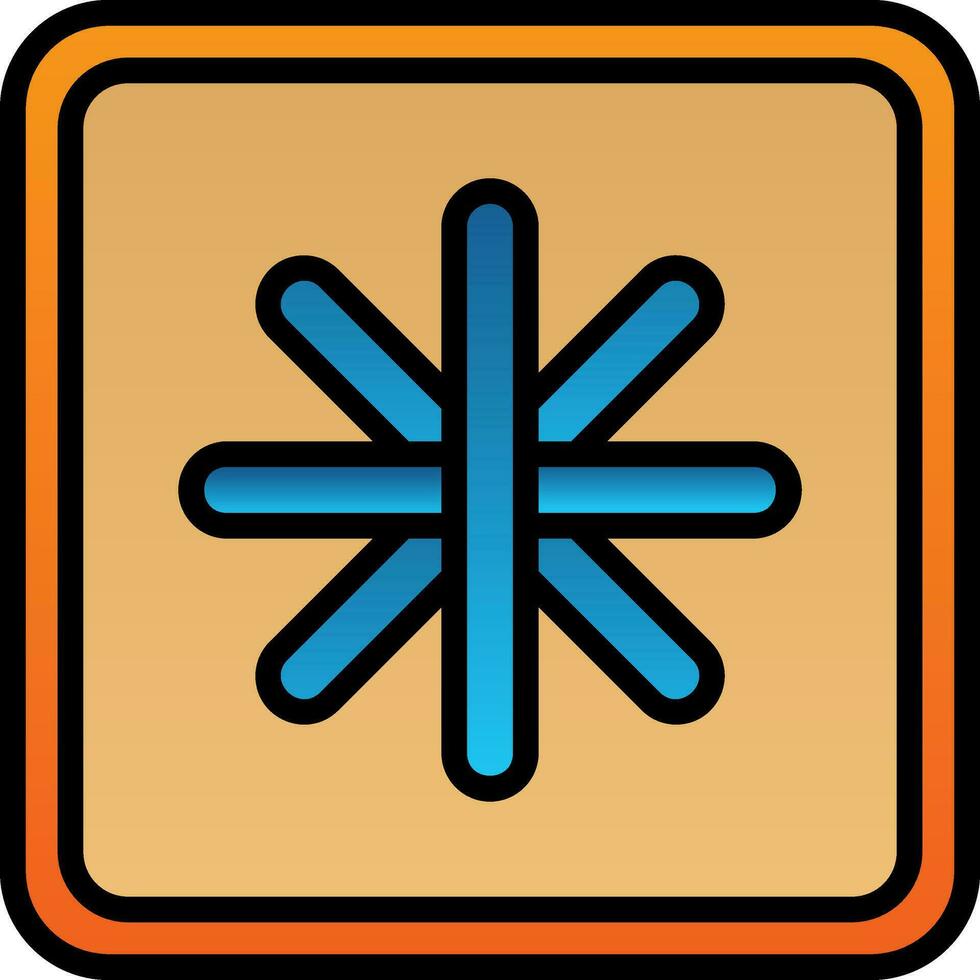 Asterisk Vector Icon Design