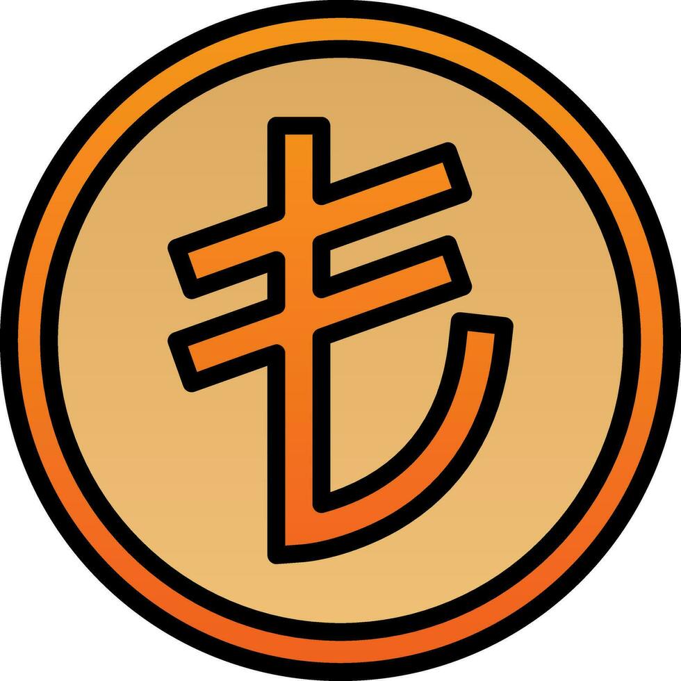 Turkish Lire Vector Icon Design