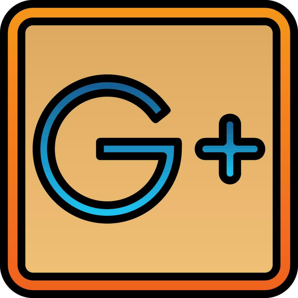 Google Plus Vector Icon Design