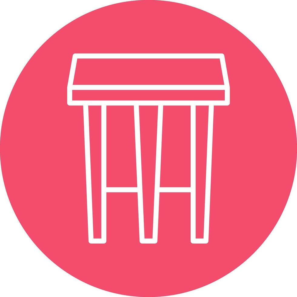 Stool Vector Icon Design