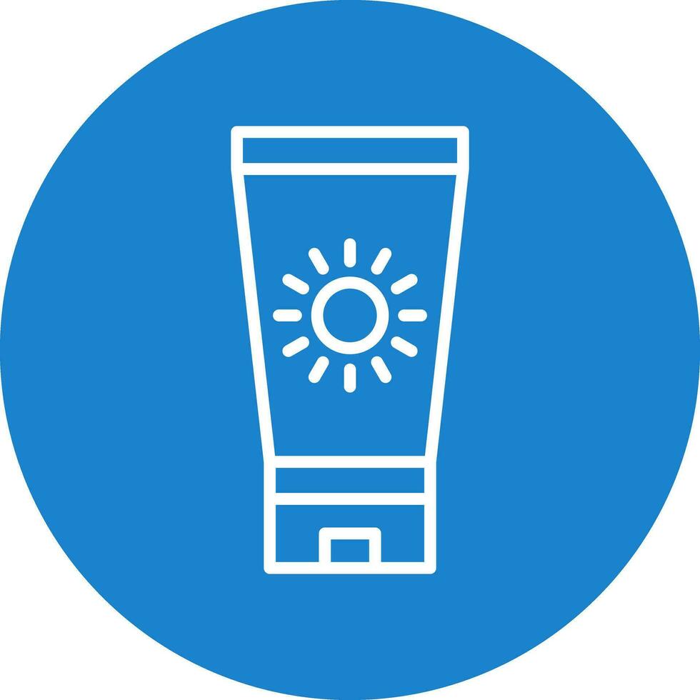 Sun block Vector Icon Design