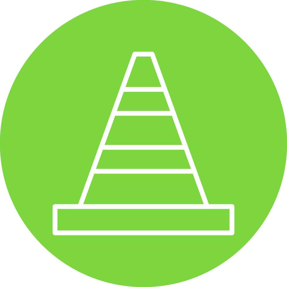 Traffic cone Vector Icon Design