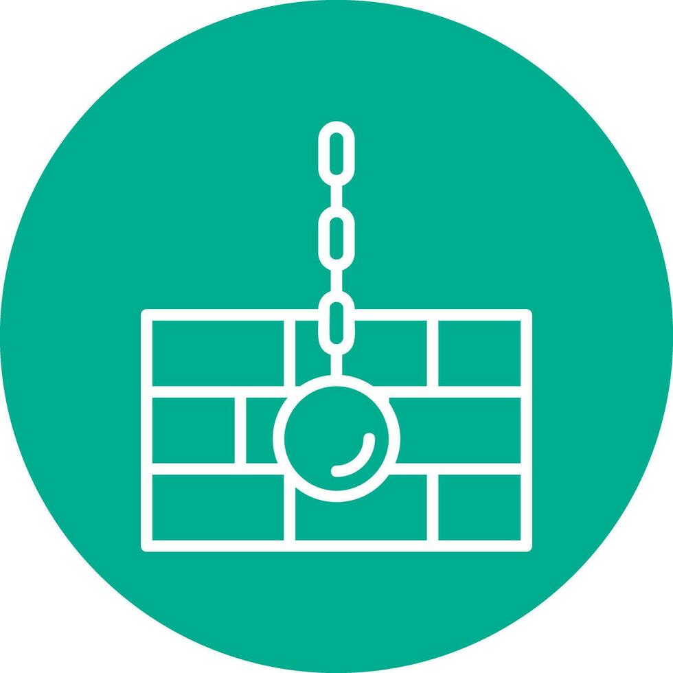 Wrecking ball Vector Icon Design