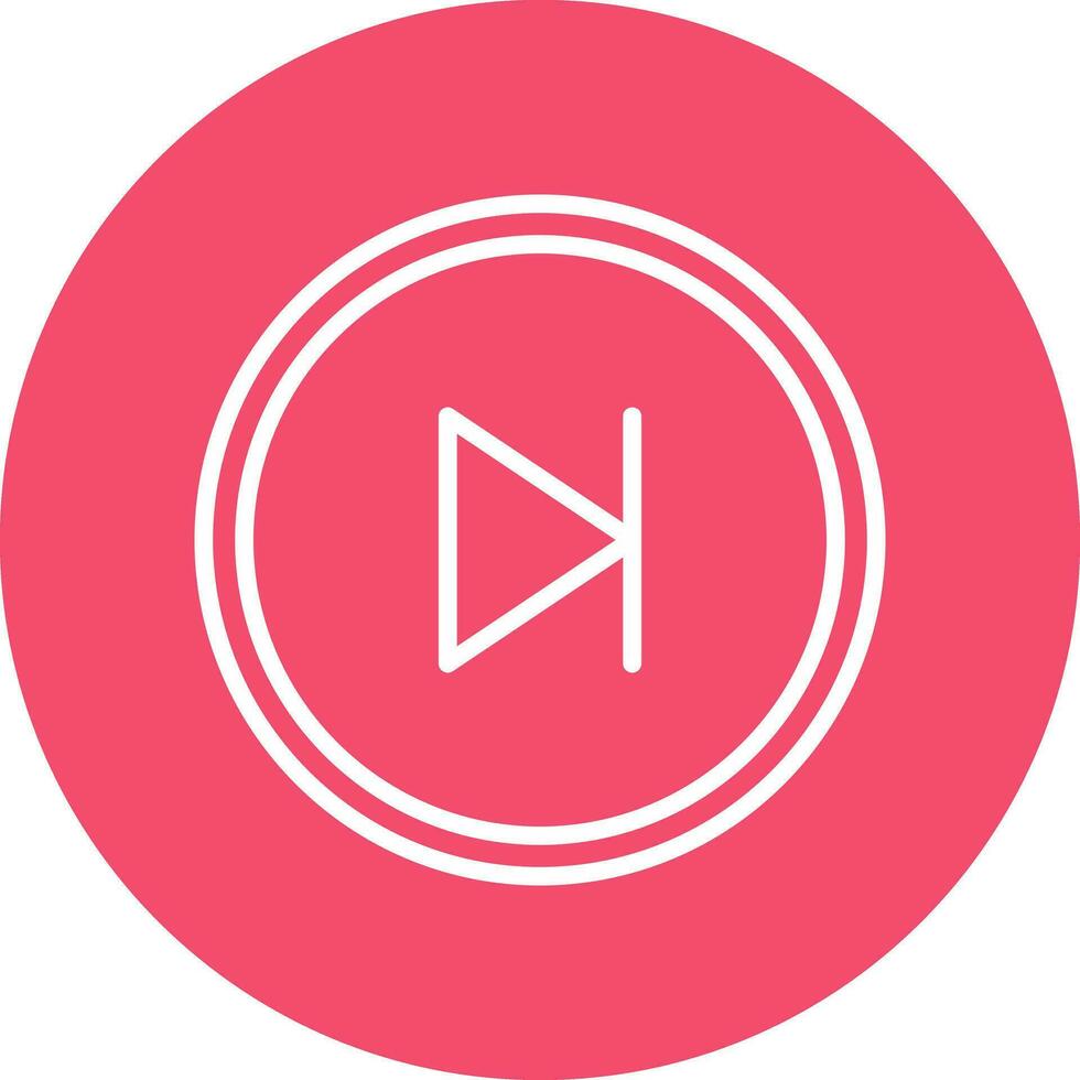 Skip Vector Icon Design