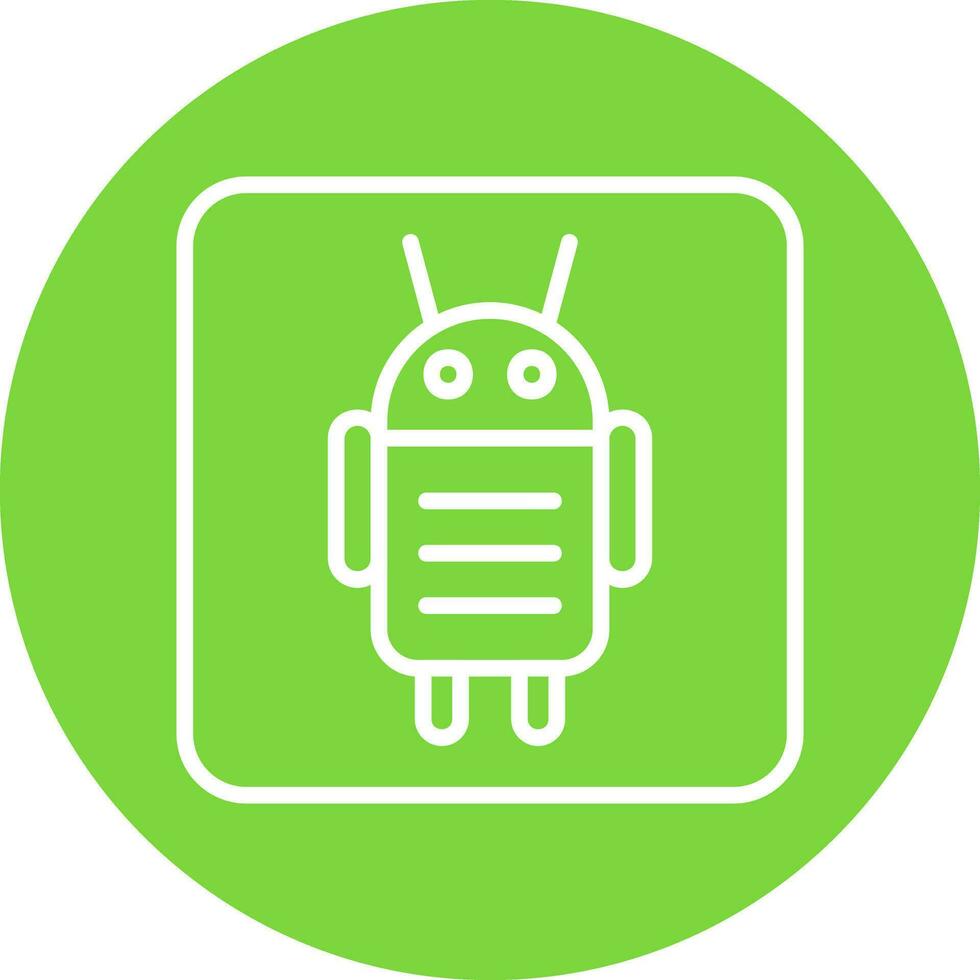 Android Character Vector Icon Design