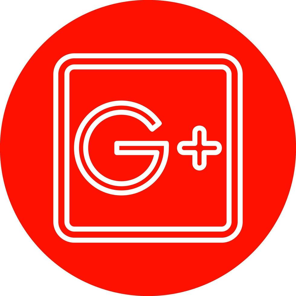 Google Plus Vector Icon Design