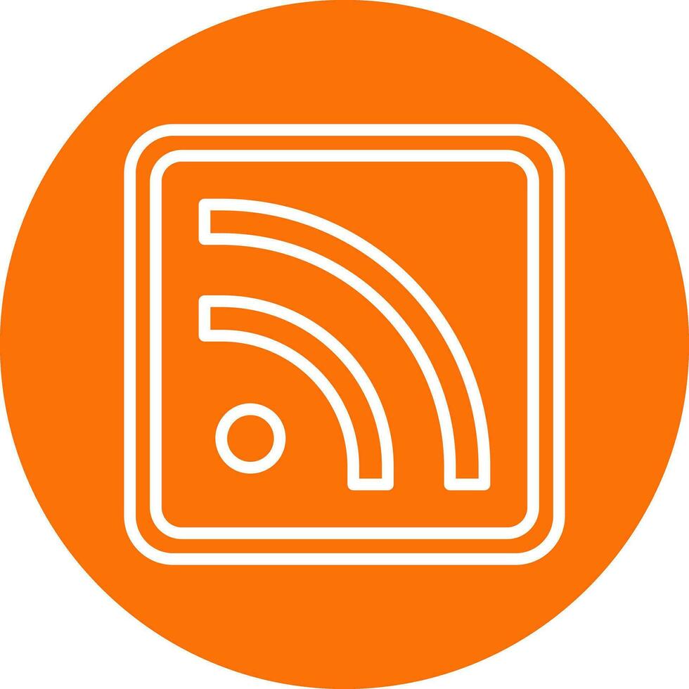 diseño de icono de vector de rss