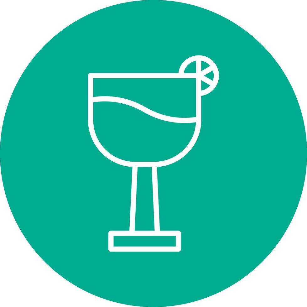 Cocktail Glass Vector Icon Design