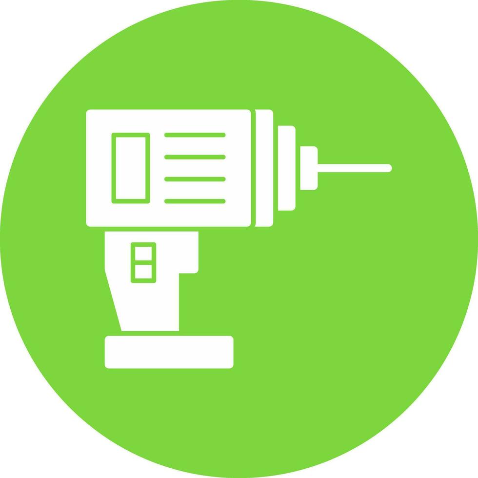 Drill Machine Vector Icon Design