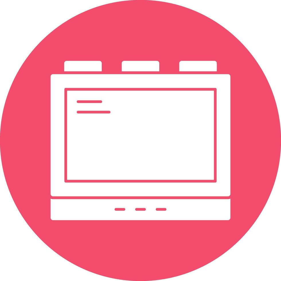 Monitor Vector Icon Design