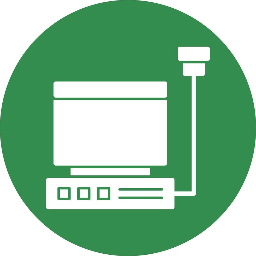 Ultrasound machine Vector Icon Design