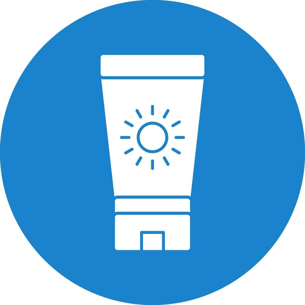 Sun block Vector Icon Design