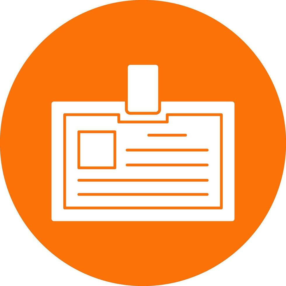 Identification card Vector Icon Design