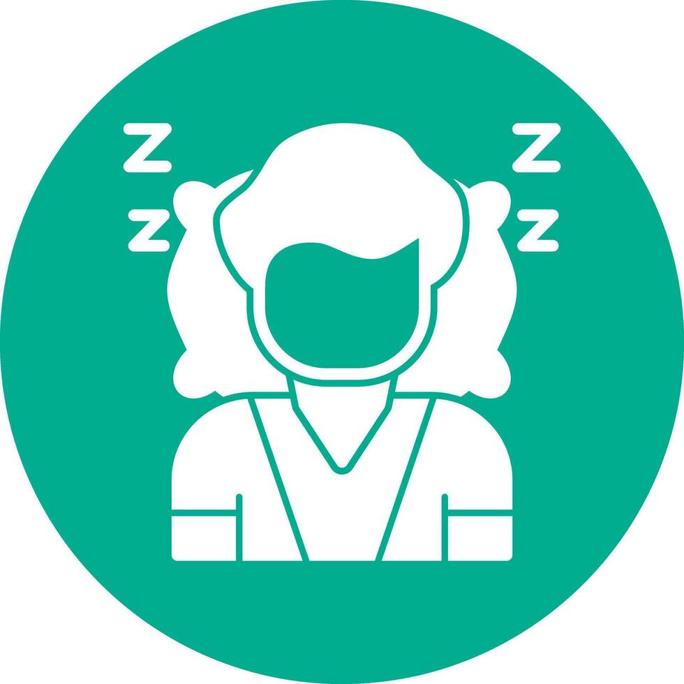 Sleeping Vector Icon Design
