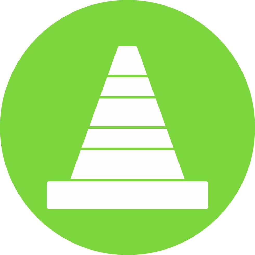 Traffic cone Vector Icon Design