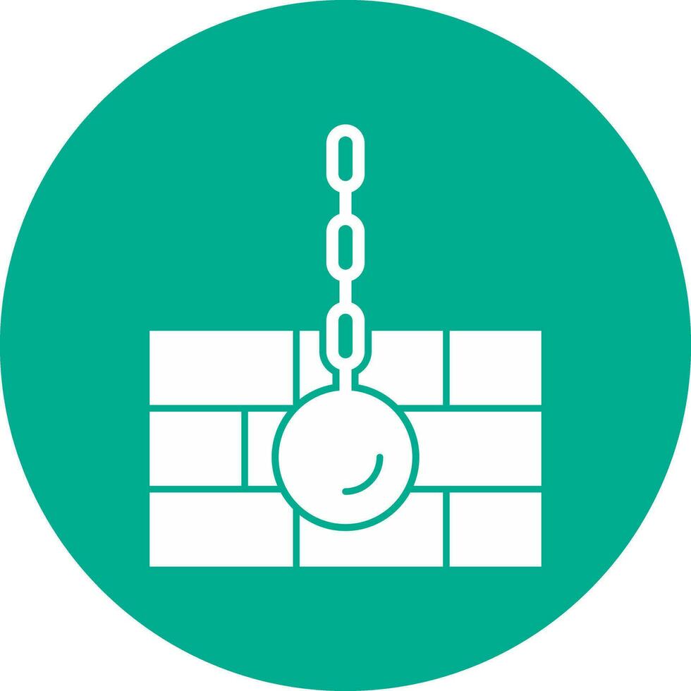 Wrecking ball Vector Icon Design