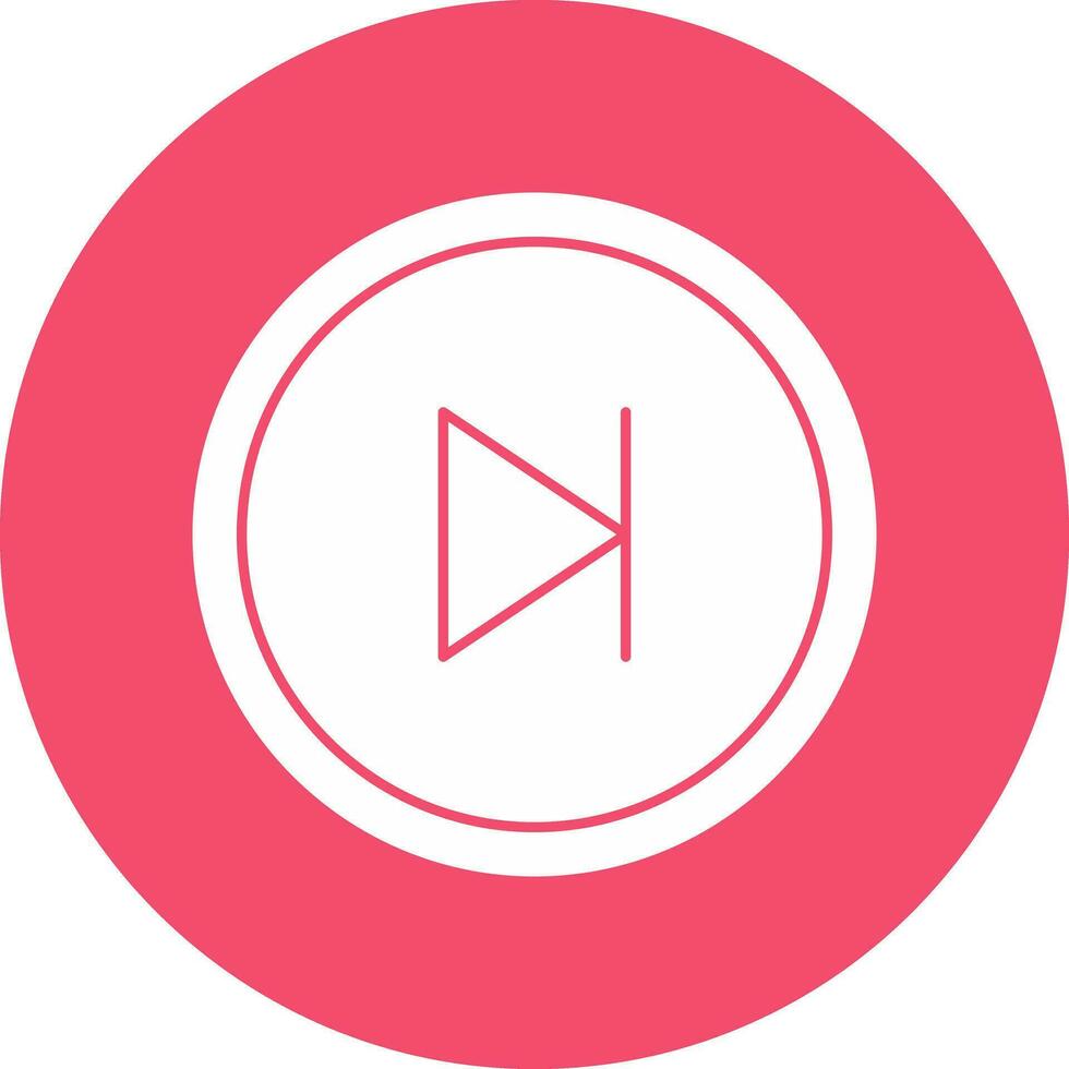 Skip Vector Icon Design
