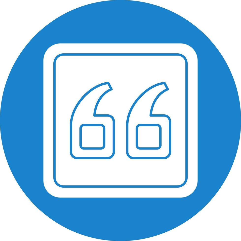 Quote Left Vector Icon Design