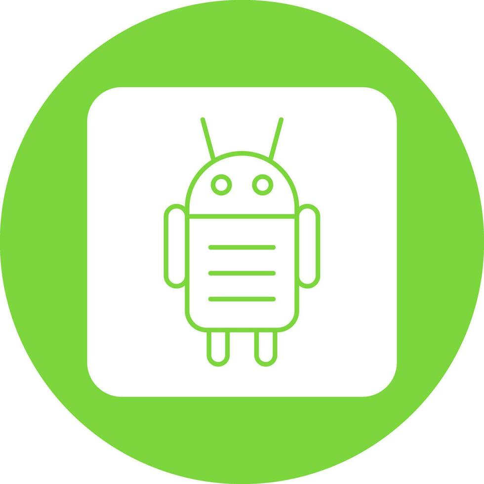 Android Character Vector Icon Design